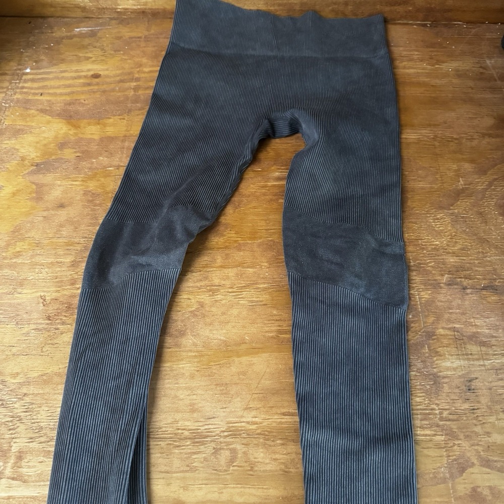 Mono B Womens Seamless Ribbed Leggings Soft Activewear Medium